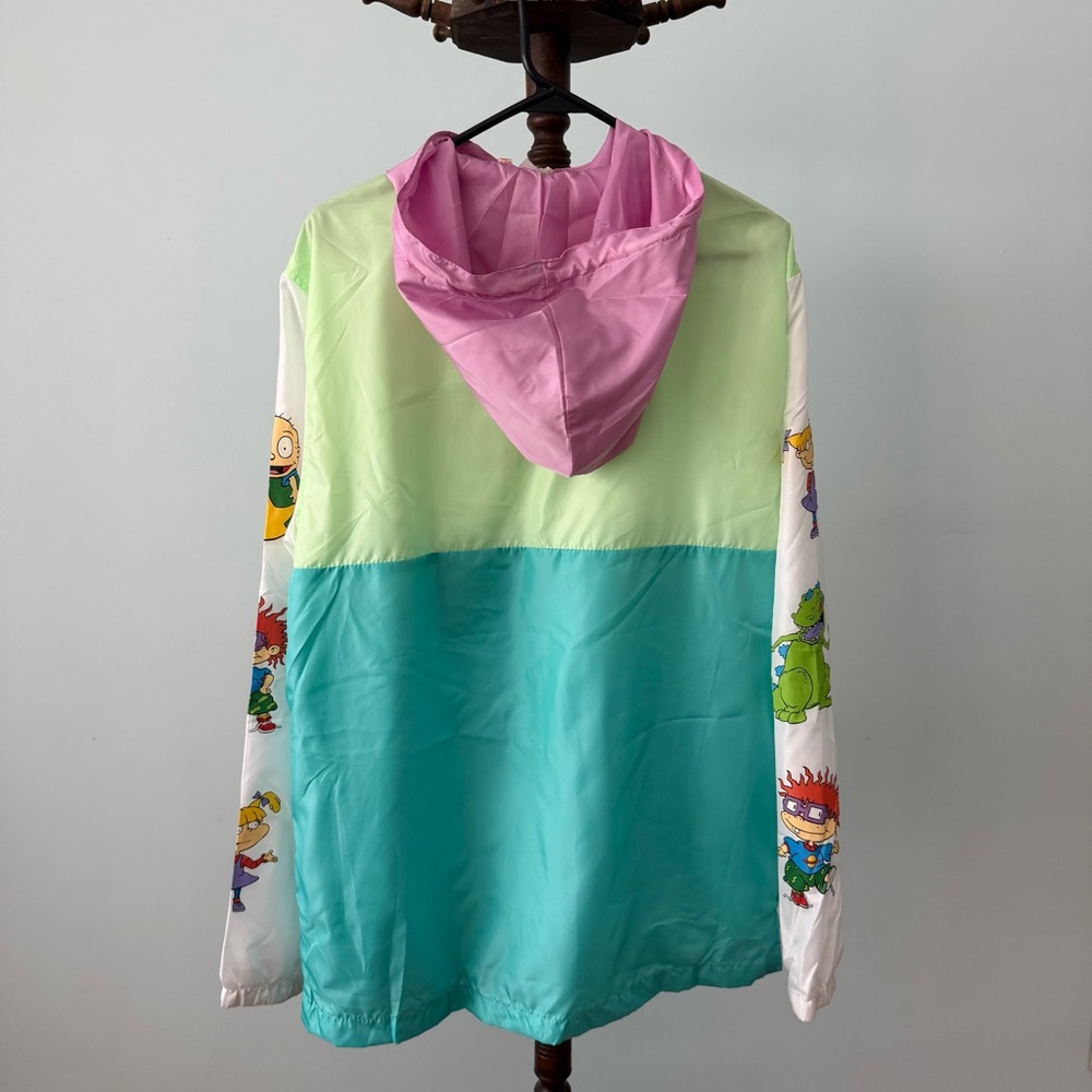 🍼 Vintage Nickelodeon Rugrats Windbreaker Jacket Sz L Unisex - Picture 6 of 9